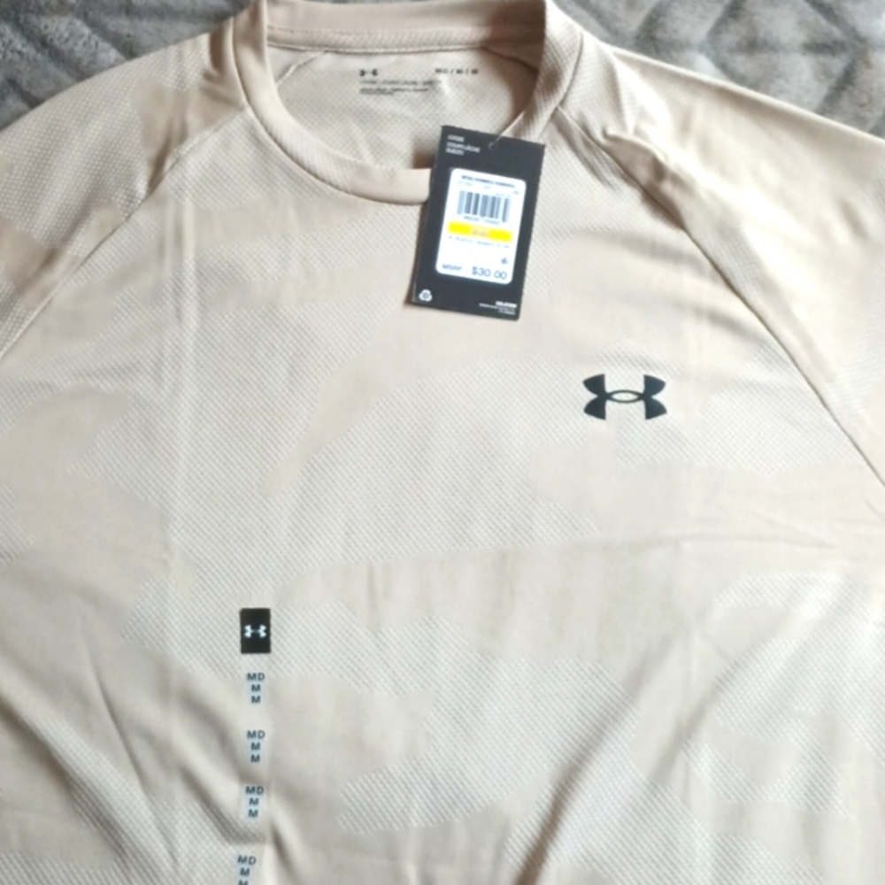 Men's under armour shirt camo beige